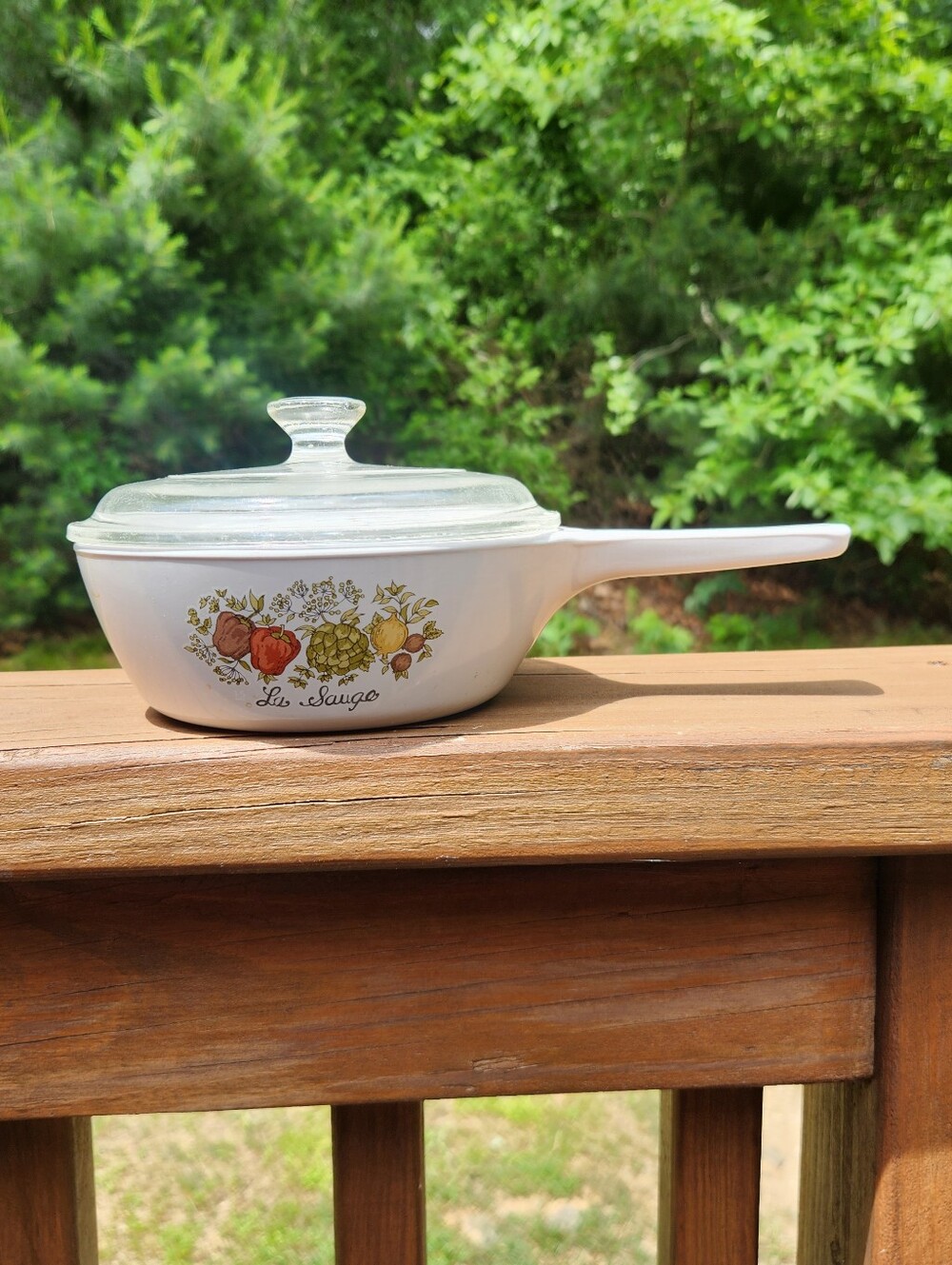 Corningware Spice Of Life One Pint Saucepan P-81-B With Glass Lid
